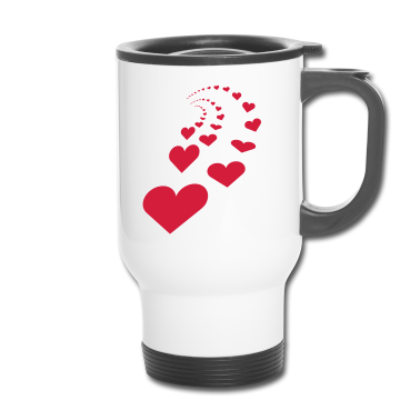 Partner Thermobecher - Herzen für Partner und Singles