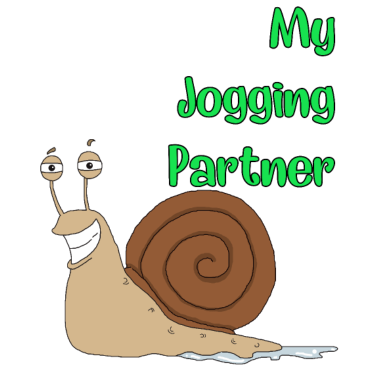 Motiv Joggen Schnecke Partner Geschenk Shirt