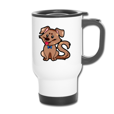 Partner Thermobecher - Hundepaar für Partner - Männlich