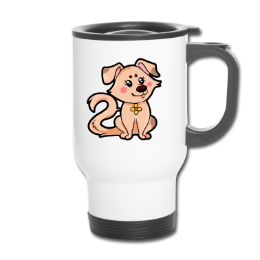 Partner Thermobecher - Hundepaar für Partner - Weiblich