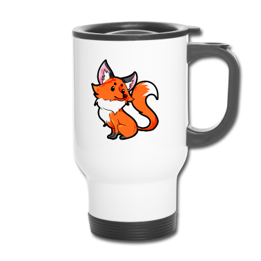 Partner Thermobecher - Fuchspaar für Partner - Männlich