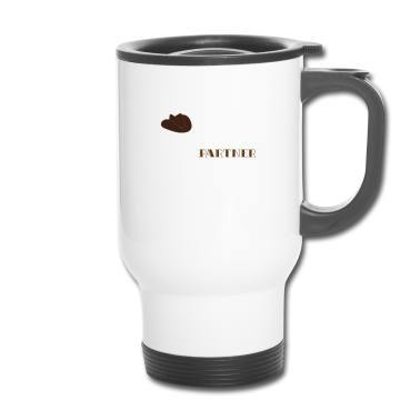 Partner Thermobecher - Funny & Cute Partner Tshirt Design Howdy Partner