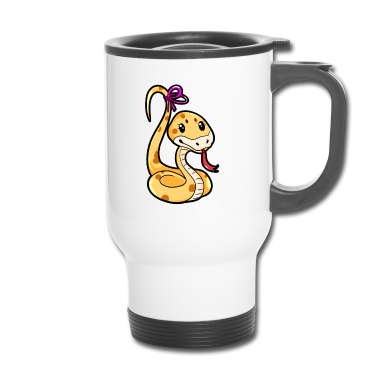 Partner Thermobecher - Schlangenpaar für Partner - Weiblich