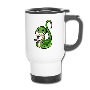 Partner Thermobecher - Schlangenpaar für Partner - Männlich