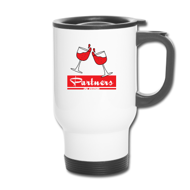 Partner Thermobecher - Lustige & süße Partner T-Shirt Design Partner in