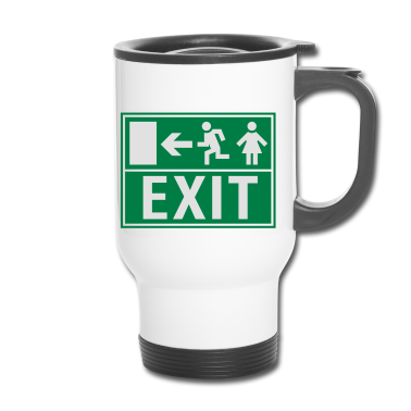 Partner Thermobecher - EXIT (NOTAUSGANG)