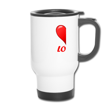 Partner Thermobecher - Herz Partner Links