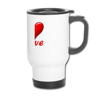 Partner Thermobecher - Herz Partner Rechts