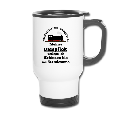 Partner Thermobecher - Dampflok Spruch Partner