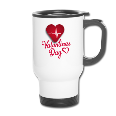 Partner Thermobecher - Valentinstag Liebe Herz Krankenschwester Partner