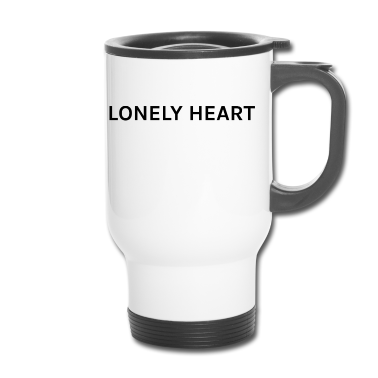 Partner Thermobecher - Lonely Heart - Single Alleinstehend Ohne Partner
