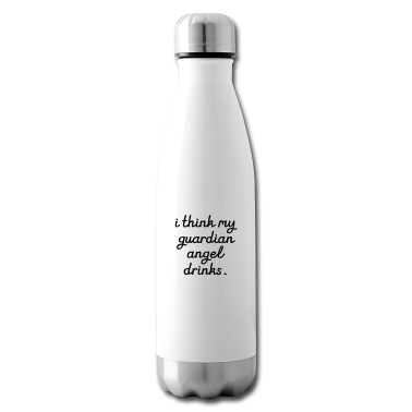 Partner Trinkflasche - I think my Guardian Angel drinks
