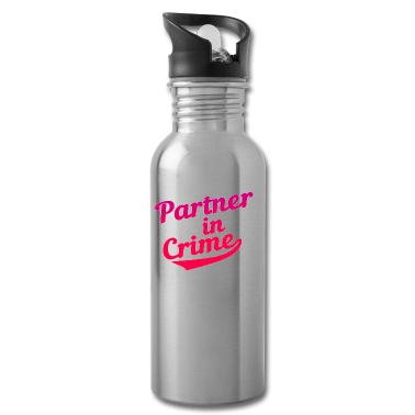 Partner Trinkflasche - Partner in crime Liebe Partner T-Shirt