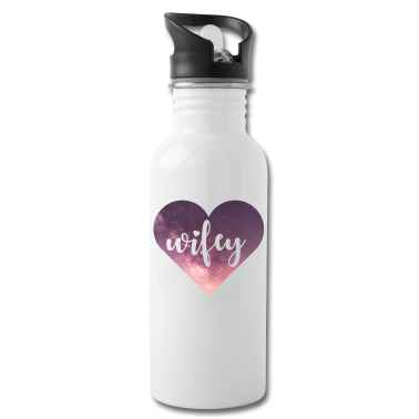 Partner Trinkflasche - Wifey Galaxy Herz
