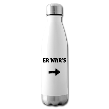Partner Trinkflasche - Er wars Partner Shirt
