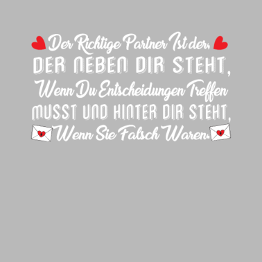 Motiv Der richtige Partner ist der, der hinter dir steht