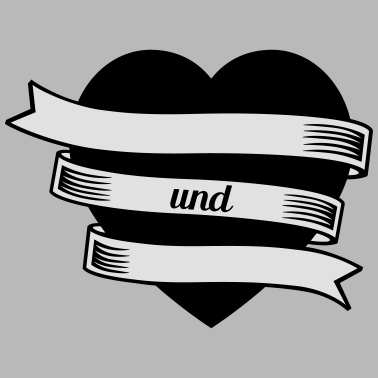 Motiv Partner-Herz einfarbig