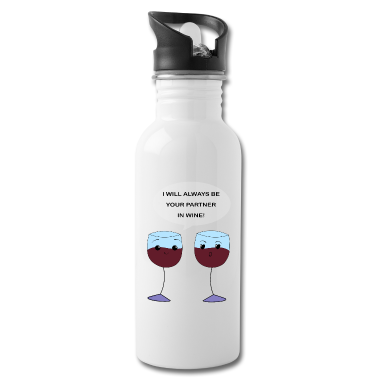 Partner Trinkflasche - Partner Wine für Pärchen Partner oder Best Friend