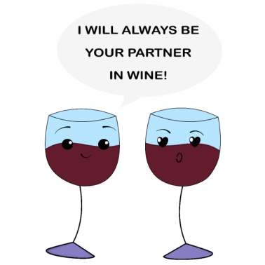 Motiv Partner Wine für Pärchen Partner oder Best Friend