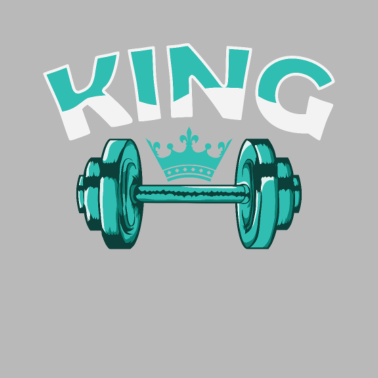 Motiv King Partner mit Hantel