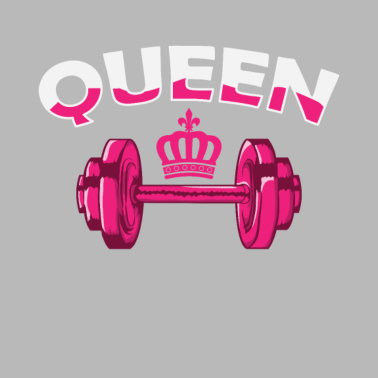 Motiv Queen Partner mit Hantel