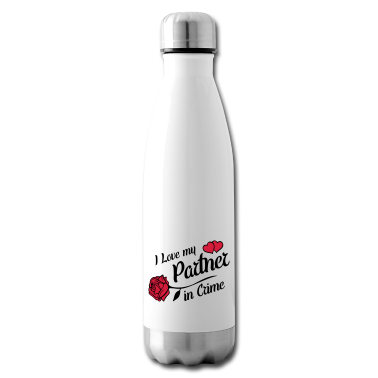 Partner Trinkflasche - i love partner in crime