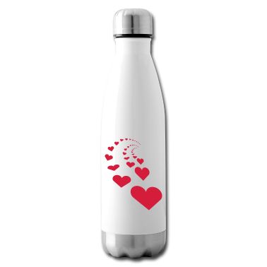 Partner Trinkflasche - Herzen für Partner und Singles