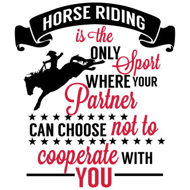 Motiv Horse riding partner - Pferdespruch