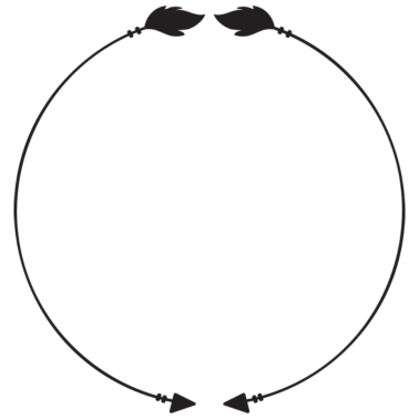 Motiv Arrow Circle Valentinstag Geschenk Partner