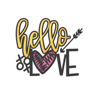 Motiv hello love Valentinstag Geschenk Partner