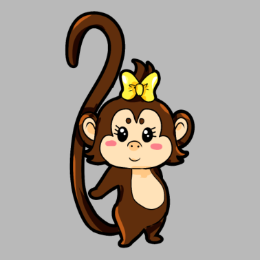 Motiv Affenpaar für Partner - Weiblich