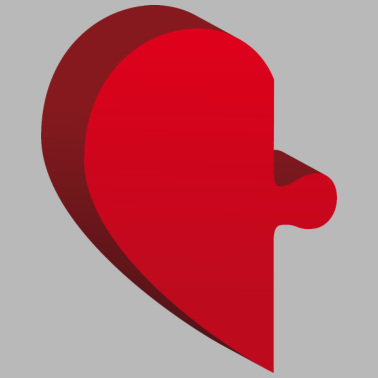 Motiv Herz Puzzle Teil Partner Shirt