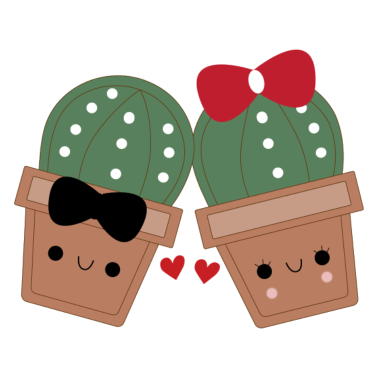 Motiv Kaktus Partnerlook Valentinstag Geschenk Partner