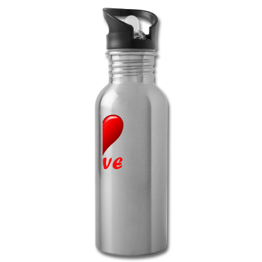 Partner Trinkflasche - Herz Partner Rechts