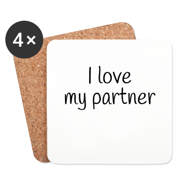 Partner Untersetzer - Partner Valentinstag Geschenk