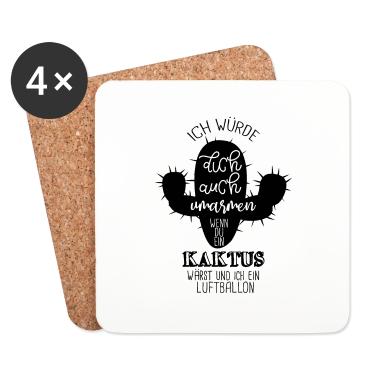 Partner Untersetzer - Kaktus & Beziehung Partner