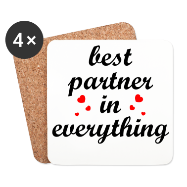 Partner Untersetzer - Best Partner in everything | Partner in crime