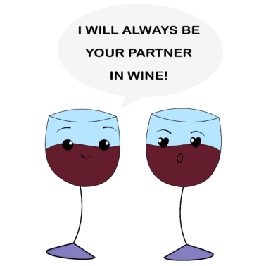 Motiv Partner Wine für Pärchen Partner oder Best Friend