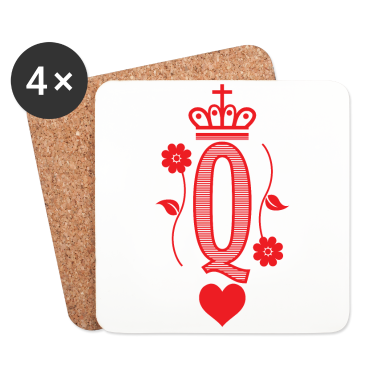 Partner Untersetzer - Herz Dame Partner