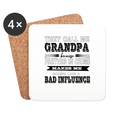 Partner Untersetzer - Opa Partner In Crime