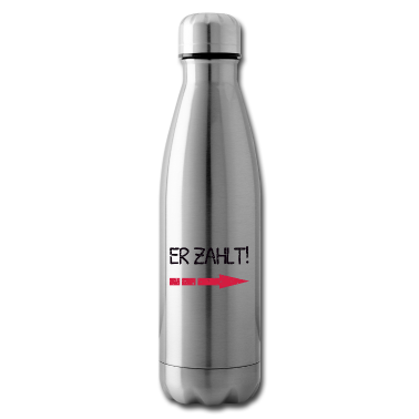 Partner Untersetzer - Er zahlt! Lustiges Partner Shirt