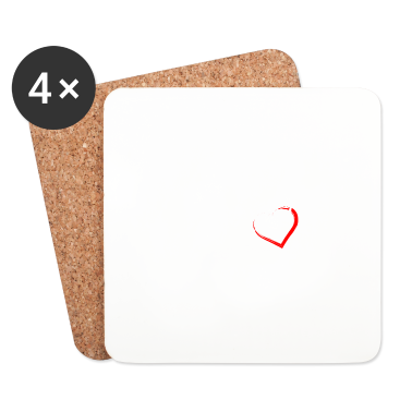 Partner Untersetzer - practically perfect heart valentines day gift