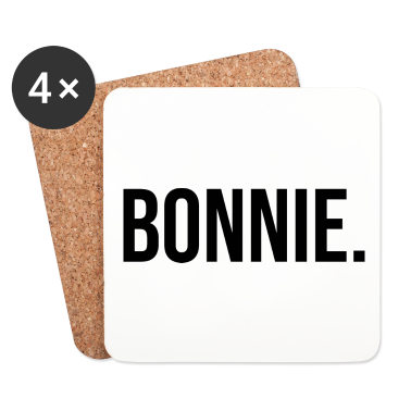 Partner Untersetzer - Partnerlook Partner Bonnie - schwarz