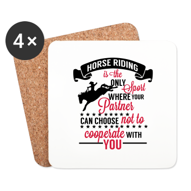 Partner Untersetzer - Horse riding partner - Pferdespruch