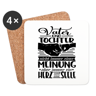 Partner Untersetzer - Vater und Tochter Partner Look