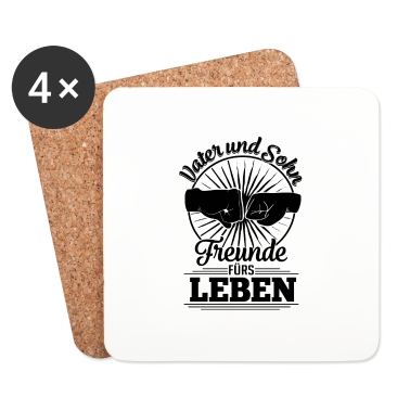 Partner Untersetzer - Vater und Sohn Partner shirt