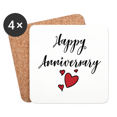 Partner Untersetzer - Jubiläum2 Geschenk Liebe Valentinstag Partner