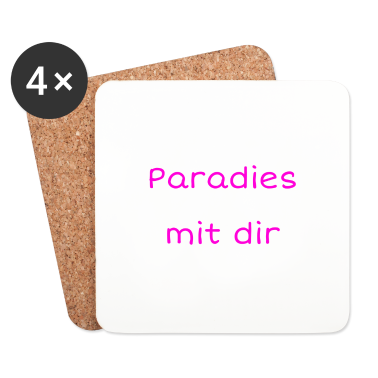 Partner Untersetzer - Paradies Liebe Love Beziehung Partner