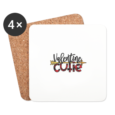 Partner Untersetzer - valentine cutie Valentinstag Geschenk Partner