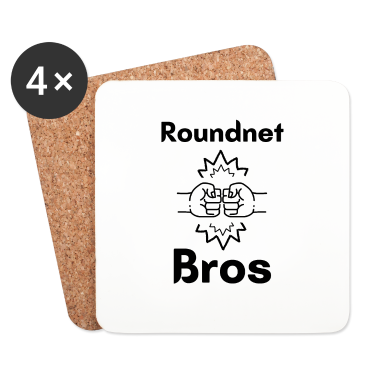 Partner Untersetzer - Roundnet Bros Partner Design Geschenk